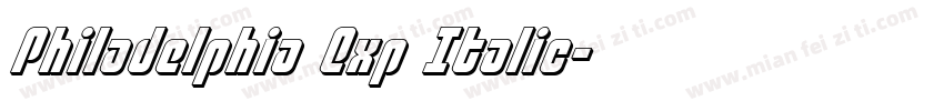 Philadelphia Exp Italic字体转换